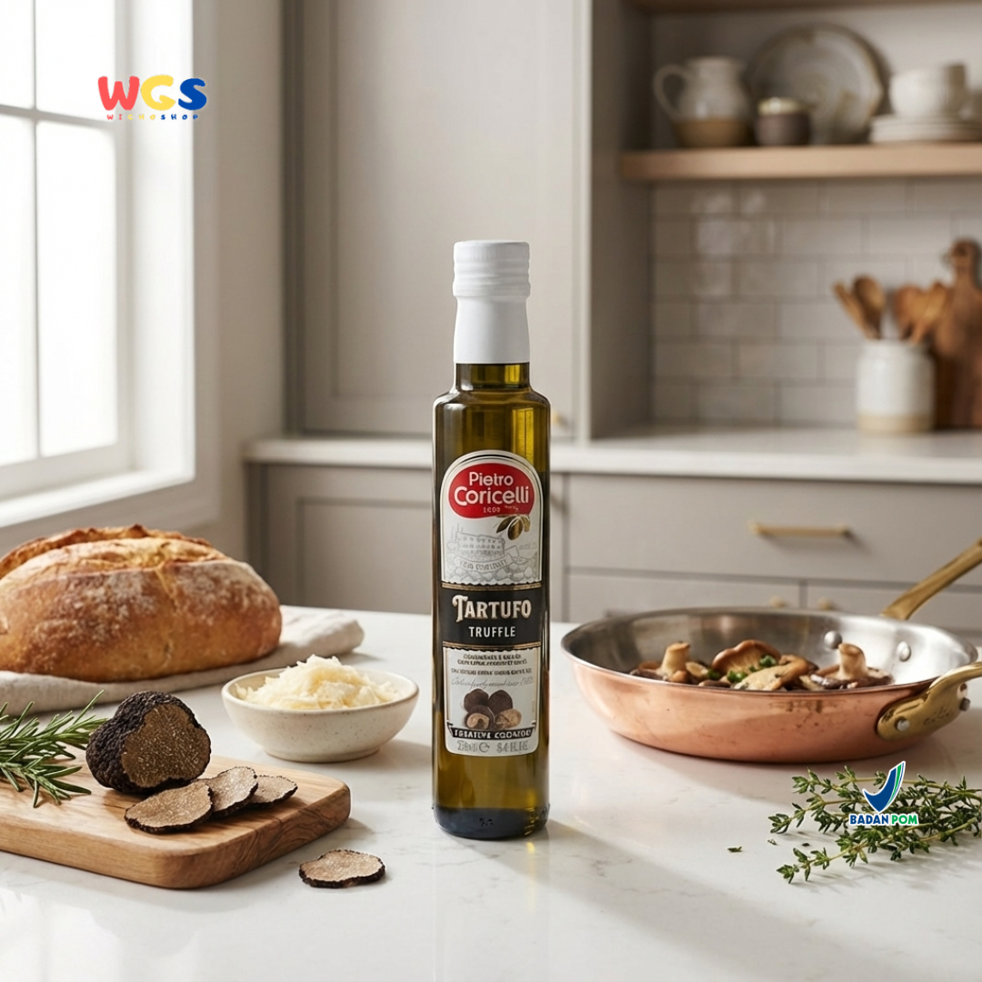 Pietro Coricelli Truffle Olive Oil 250ml – Extra Virgin Olive Oil Aroma Truffle Italia