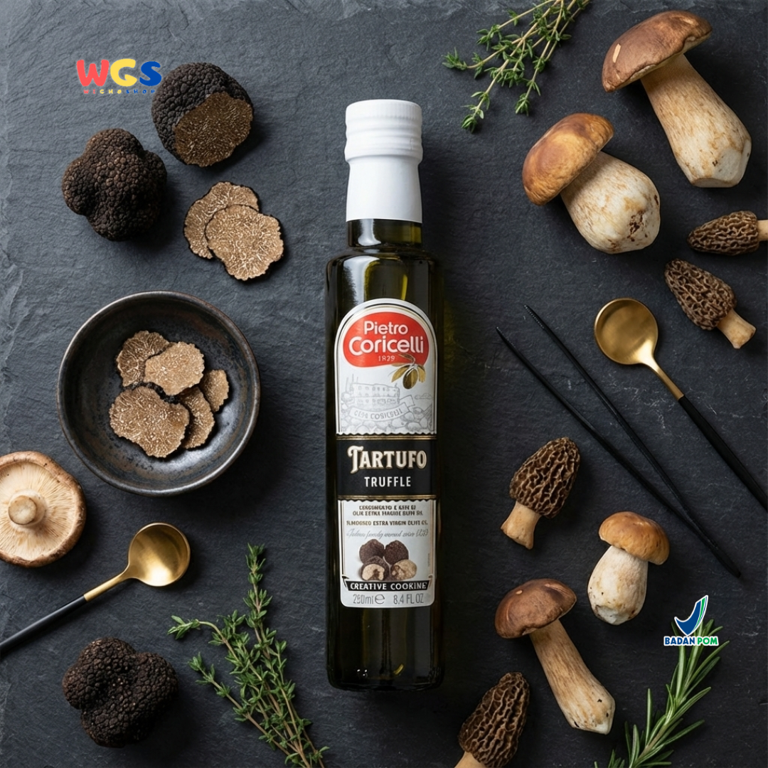 Pietro Coricelli Truffle Olive Oil 250ml – Extra Virgin Olive Oil Aroma Truffle Italia