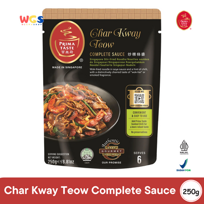 Prima Taste Char Kway Teow Complete Sauce 250g - Bumbu Instan Singapura