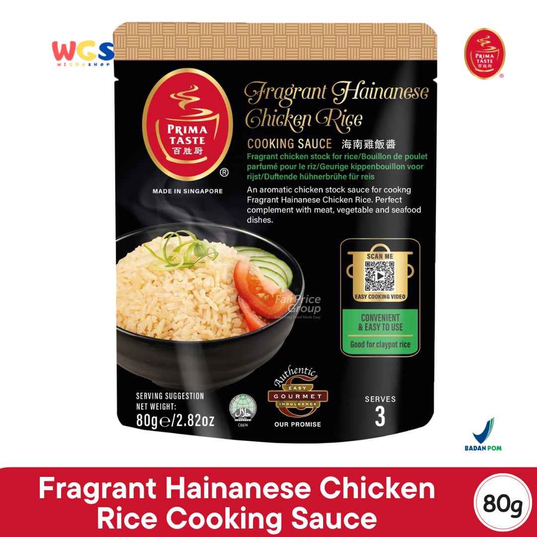 Prima Taste Fragrant Hainanese Chicken Rice Cooking Sauce 80g - Saus M ...