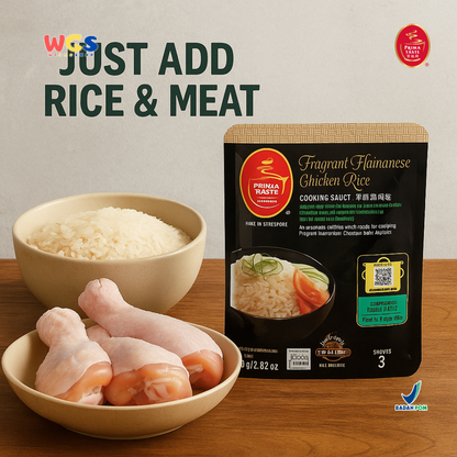Prima Taste Fragrant Hainanese Chicken Rice Cooking Sauce 80g - Saus Masak Ayam Hainan