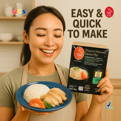 Prima Taste Fragrant Hainanese Chicken Rice Cooking Sauce 80g - Saus Masak Ayam Hainan