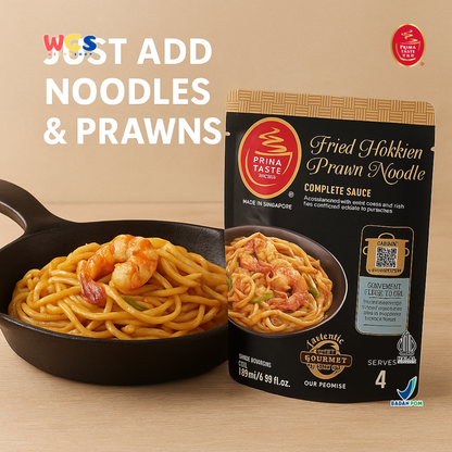 Prima Taste Fried Hokkien Prawn Noodle Complete Sauce 198ml – Bumbu Otentik Singapura