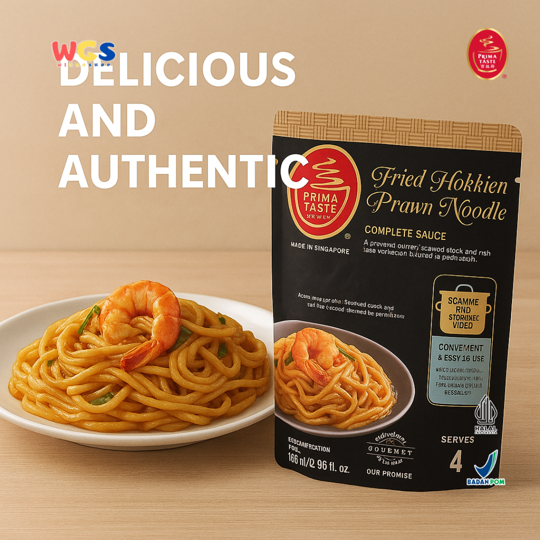 Prima Taste Fried Hokkien Prawn Noodle Complete Sauce 198ml – Bumbu Otentik Singapura