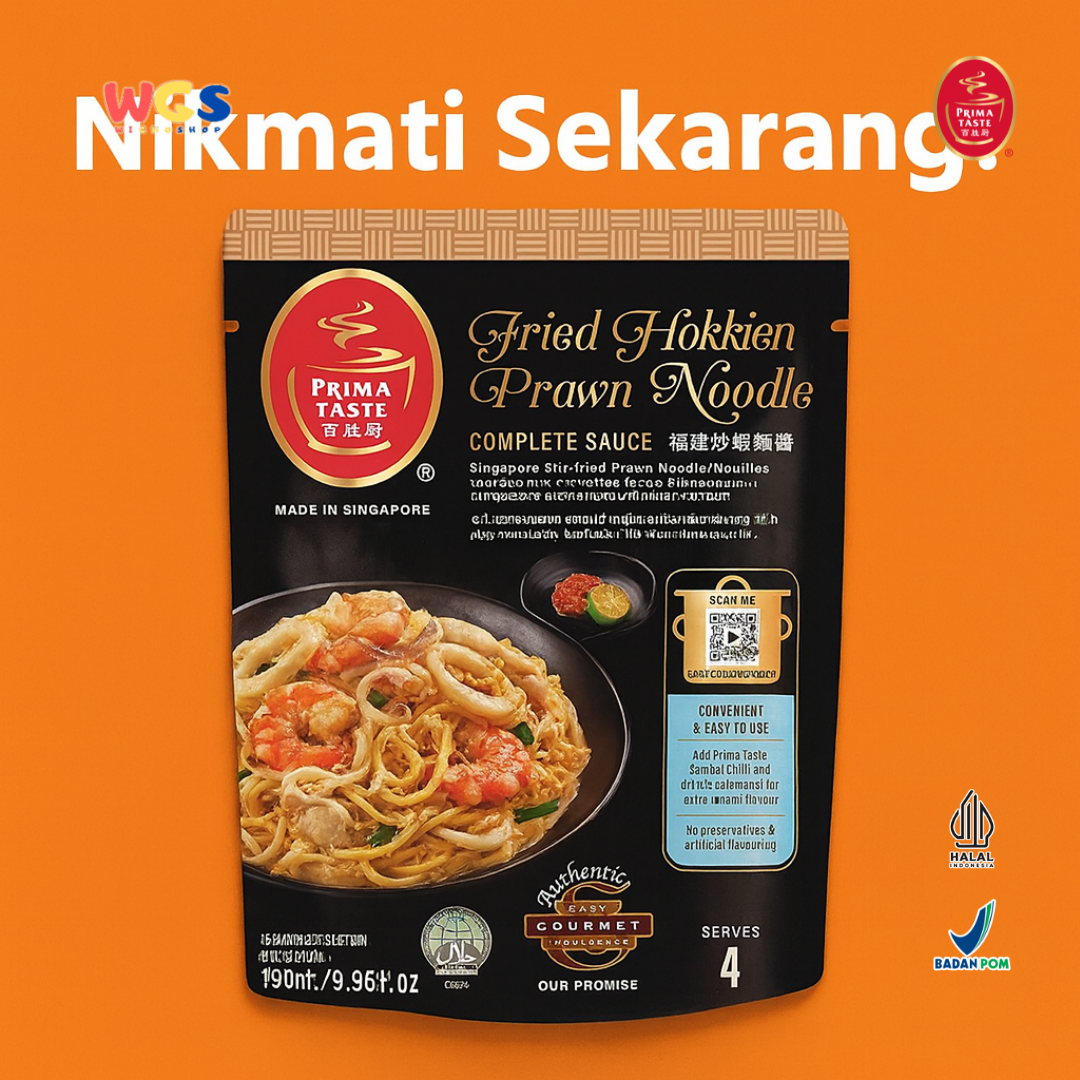 Prima Taste Fried Hokkien Prawn Noodle Complete Sauce 198ml – Bumbu Otentik Singapura