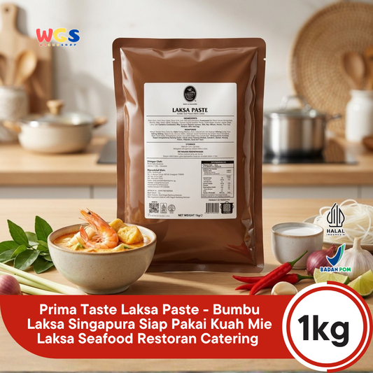 Prima Taste Laksa Paste 1kg - Bumbu Laksa Singapura Siap Pakai Kuah Mie Laksa Seafood Restoran Catering