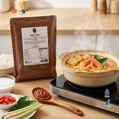 Prima Taste Laksa Paste 1kg - Bumbu Laksa Singapura Siap Pakai Kuah Mie Laksa Seafood Restoran Catering