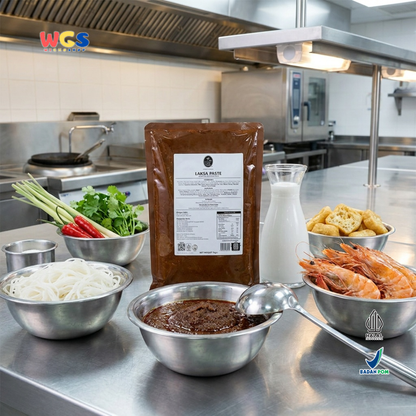 Prima Taste Laksa Paste 1kg - Bumbu Laksa Singapura Siap Pakai Kuah Mie Laksa Seafood Restoran Catering