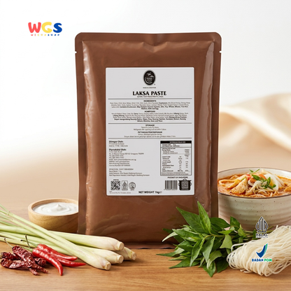 Prima Taste Laksa Paste 1kg - Bumbu Laksa Singapura Siap Pakai Kuah Mie Laksa Seafood Restoran Catering