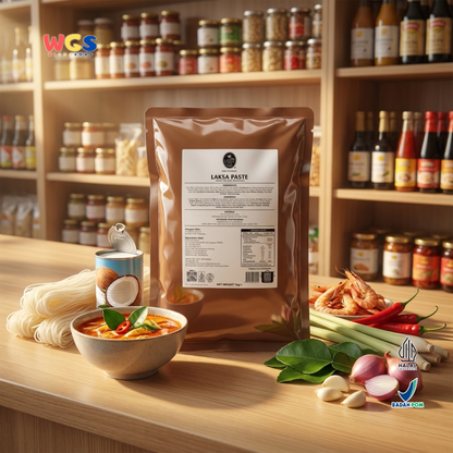Prima Taste Laksa Paste 1kg - Bumbu Laksa Singapura Siap Pakai Kuah Mie Laksa Seafood Restoran Catering