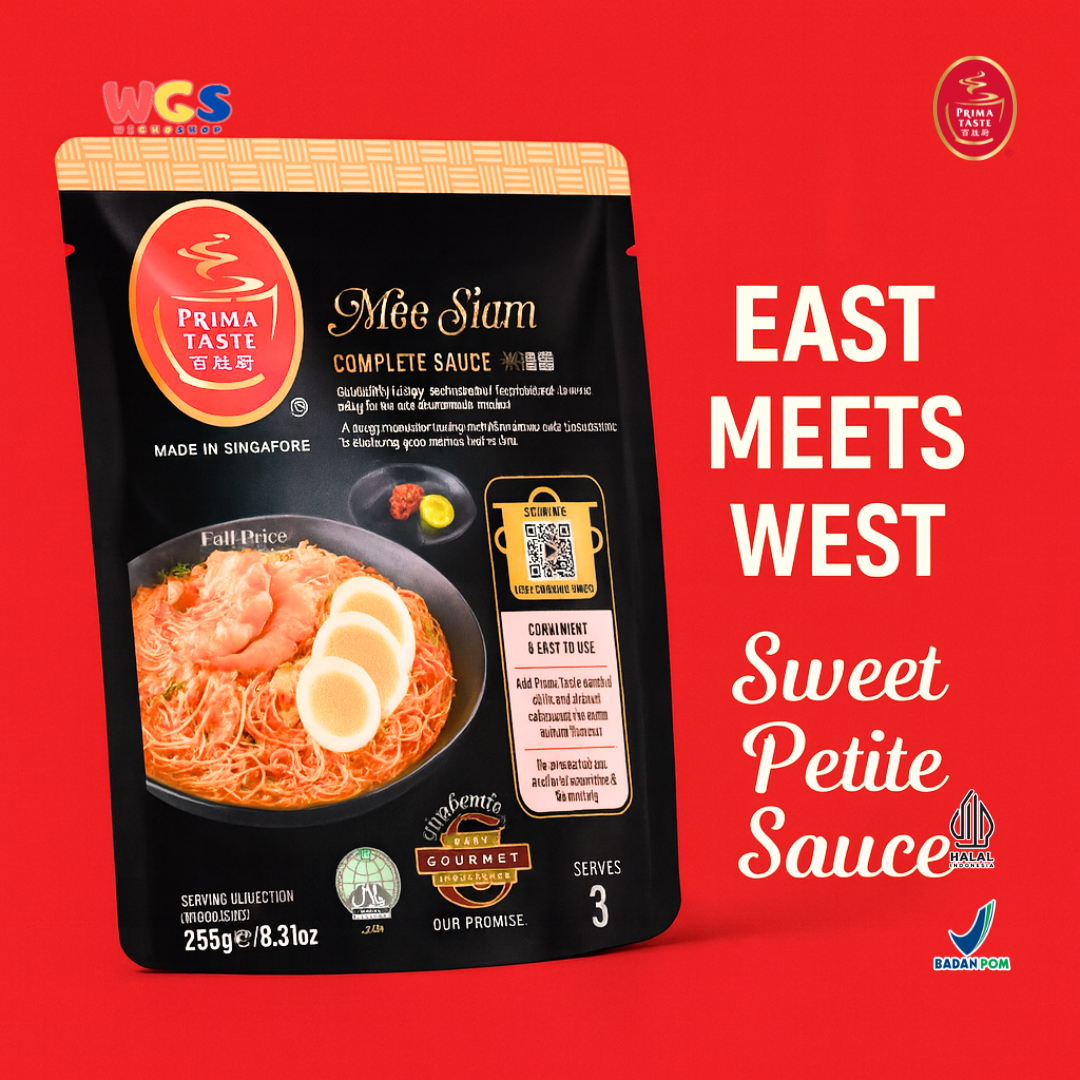 Prima Taste Mee Siam Complete Sauce 250g - Bumbu Instan Asam Manis Pedas Halal 3 Porsi