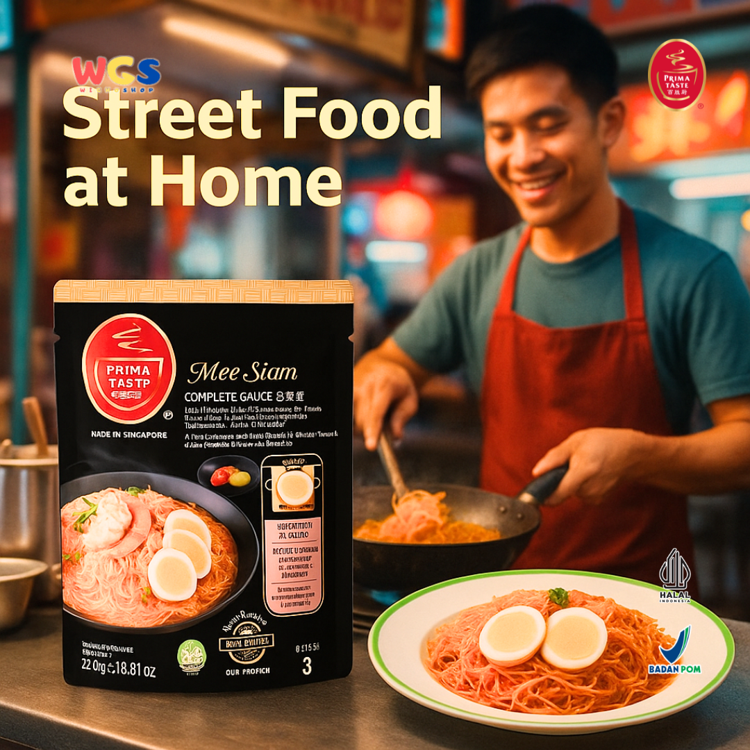 Prima Taste Mee Siam Complete Sauce 250g - Bumbu Instan Asam Manis Pedas Halal 3 Porsi