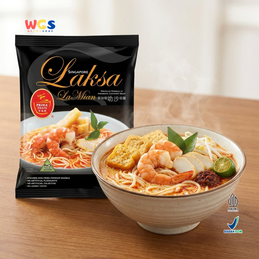 Prima Taste Singapore Laksa Lamian Premium Noodle in Coconut Soup 185g 