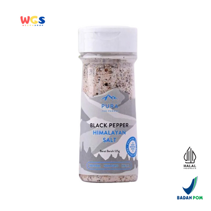 Pura Blackpepper Himalayan Salt 125g - Garam Himalayan dgn Lada Hitam