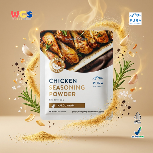 Pura Chicken Seasoning Powder 20g - Kaldu Ayam Kampung No MSG Bumbu Sup Tumisan Panggang Travel Size