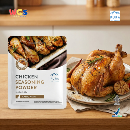 Pura Chicken Seasoning Powder 20g - Kaldu Ayam Kampung No MSG Bumbu Sup Tumisan Panggang Travel Size