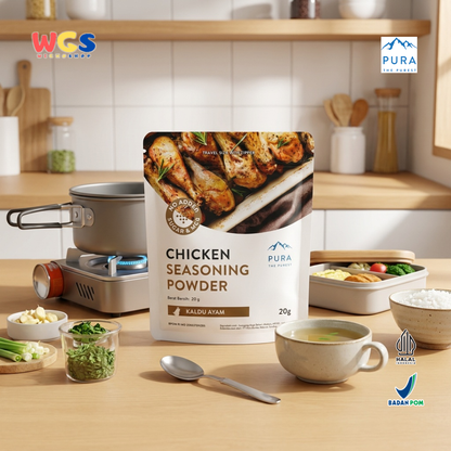 Pura Chicken Seasoning Powder 20g - Kaldu Ayam Kampung No MSG Bumbu Sup Tumisan Panggang Travel Size