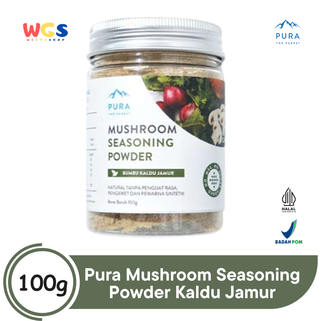 Pura Mushroom Seasoning Powder Kaldu Jamur 100g – Tanpa MSG, Gula & Pengawet