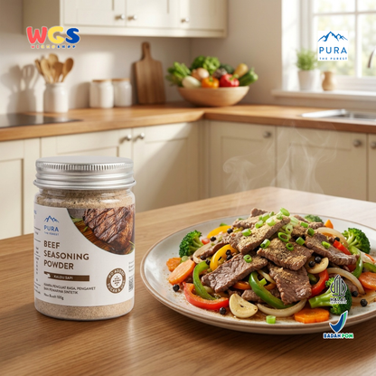 Pura Beef Seasoning Powder 100g - Kaldu Sapi Bubuk Alami Tanpa MSG untuk Sup Tumis