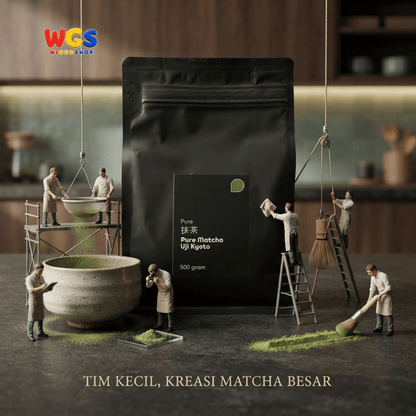 Pure Matcha Uji Kyoto 500g - Bubuk Teh Hijau Jepang untuk Matcha Latte Minuman Cafe Dessert dan Baking