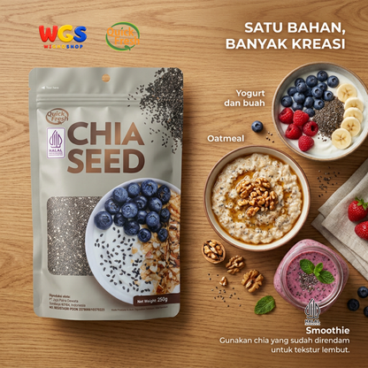 Quick Fresh Chia Seed 250g - Superfood for Daily Health and Nutrition
