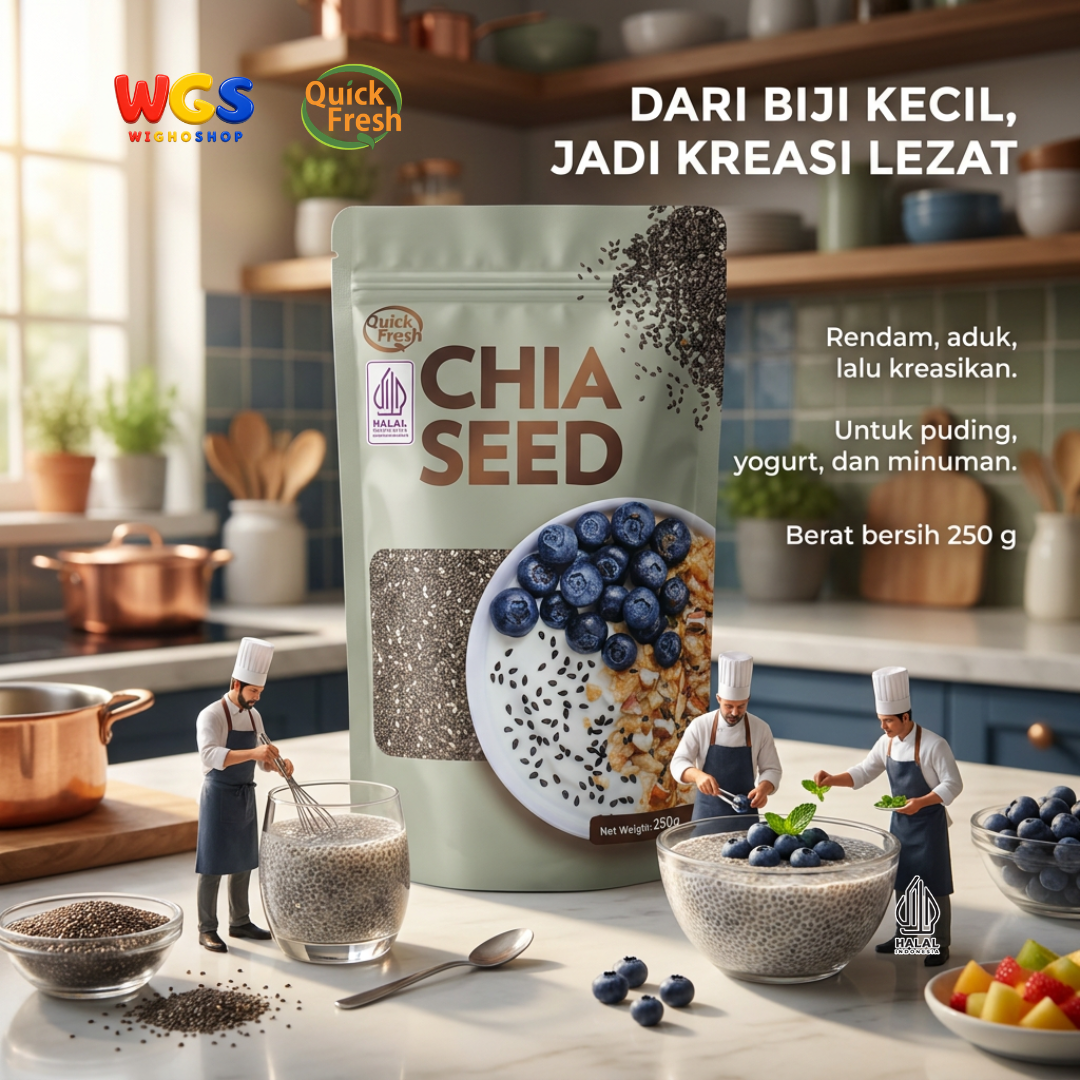 Quick Fresh Chia Seed 250g - Superfood for Daily Health and Nutrition