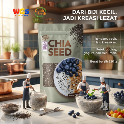 Quick Fresh Chia Seed 250g - Superfood for Daily Health and Nutrition