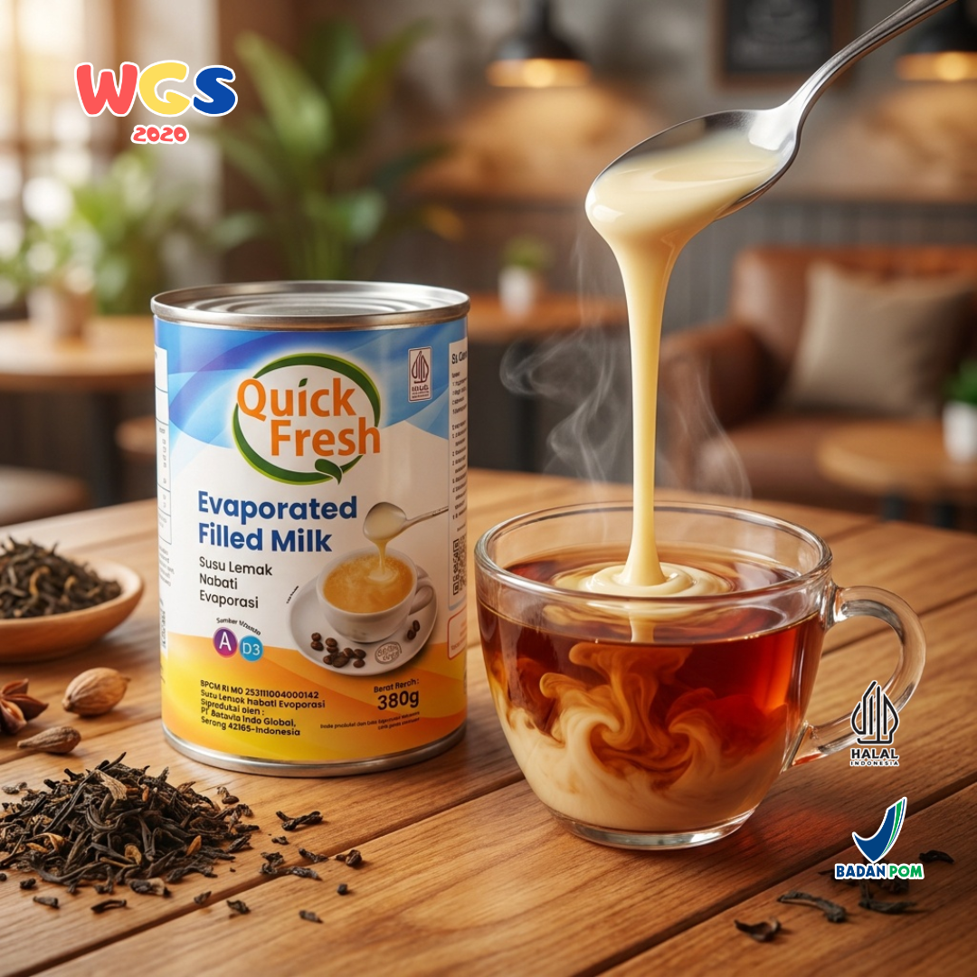 Quick Fresh Evaporated Filled Milk 380g - Multipurpose Vegetable Evaporated Milk