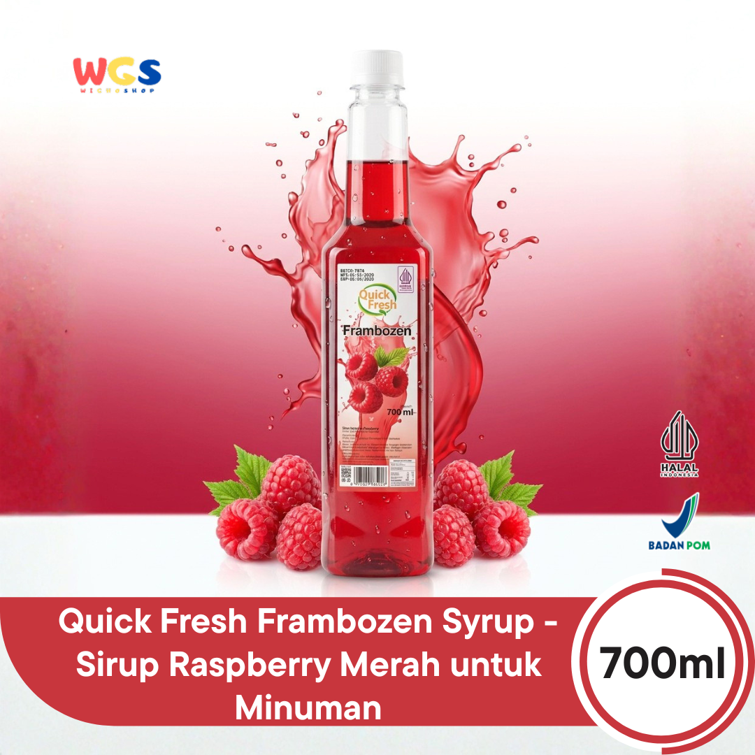 Quick Fresh Frambozen Syrup 700ml - Sirup Raspberry Merah untuk Minuman