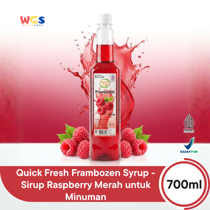 Quick Fresh Frambozen Syrup 700ml - Sirup Raspberry Merah untuk Minuman