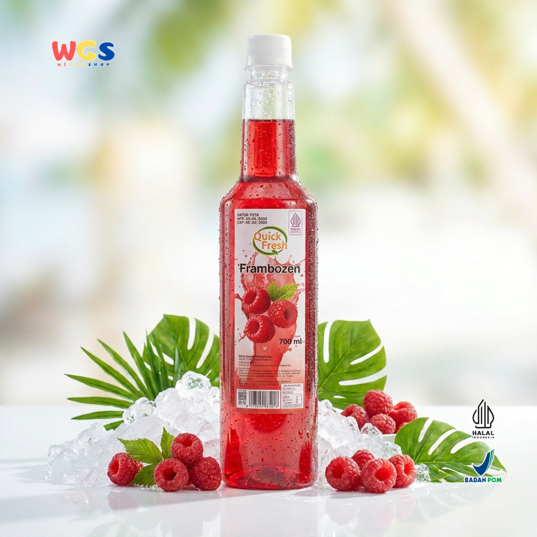 Quick Fresh Frambozen Syrup 700ml - Sirup Raspberry Merah untuk Minuman