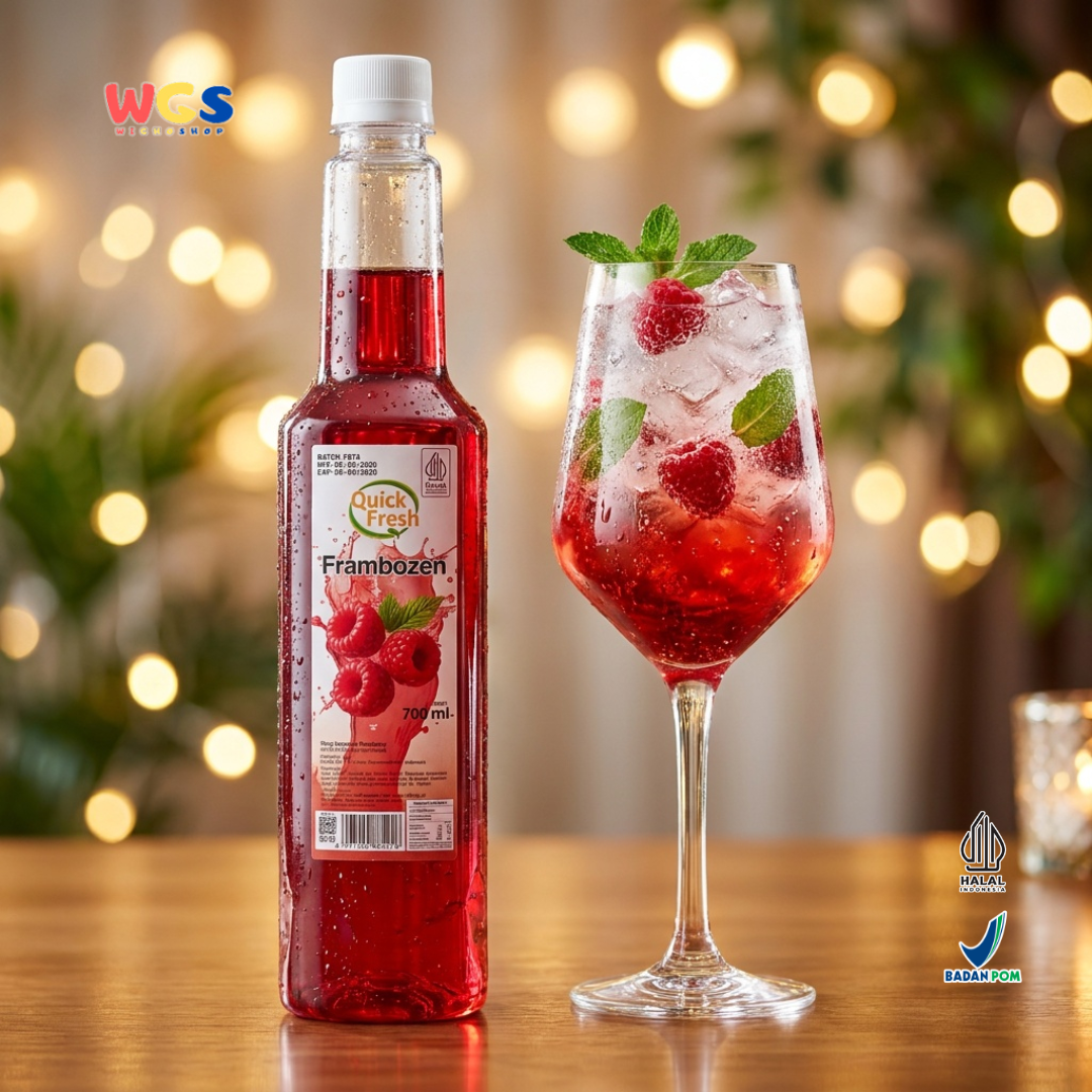 Quick Fresh Frambozen Syrup 700ml - Sirup Raspberry Merah untuk Minuman