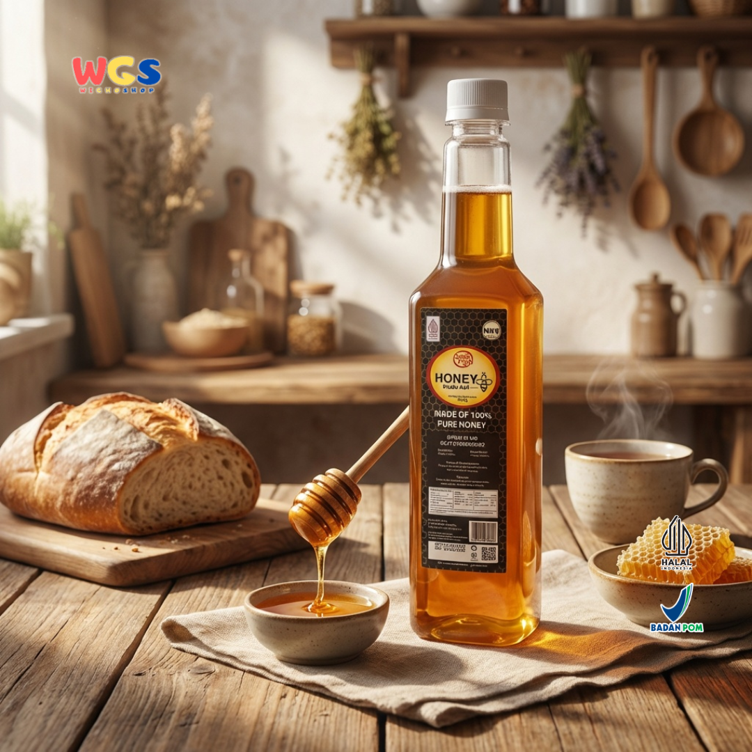 Quick Fresh Honey Madu Asli 1000g - Madu Murni 100% Untuk Minuman, Makanan dan Masakan