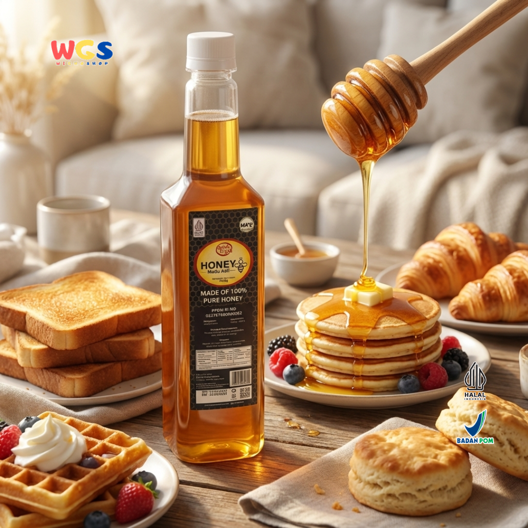 Quick Fresh Honey Madu Asli 1000g - Madu Murni 100% Untuk Minuman, Makanan dan Masakan