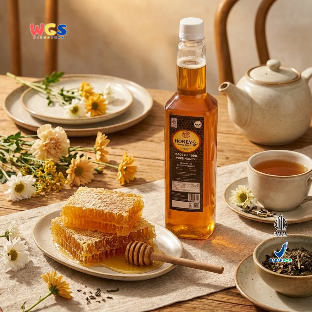 Quick Fresh Honey Madu Asli 1000g - Madu Murni 100% Untuk Minuman, Makanan dan Masakan