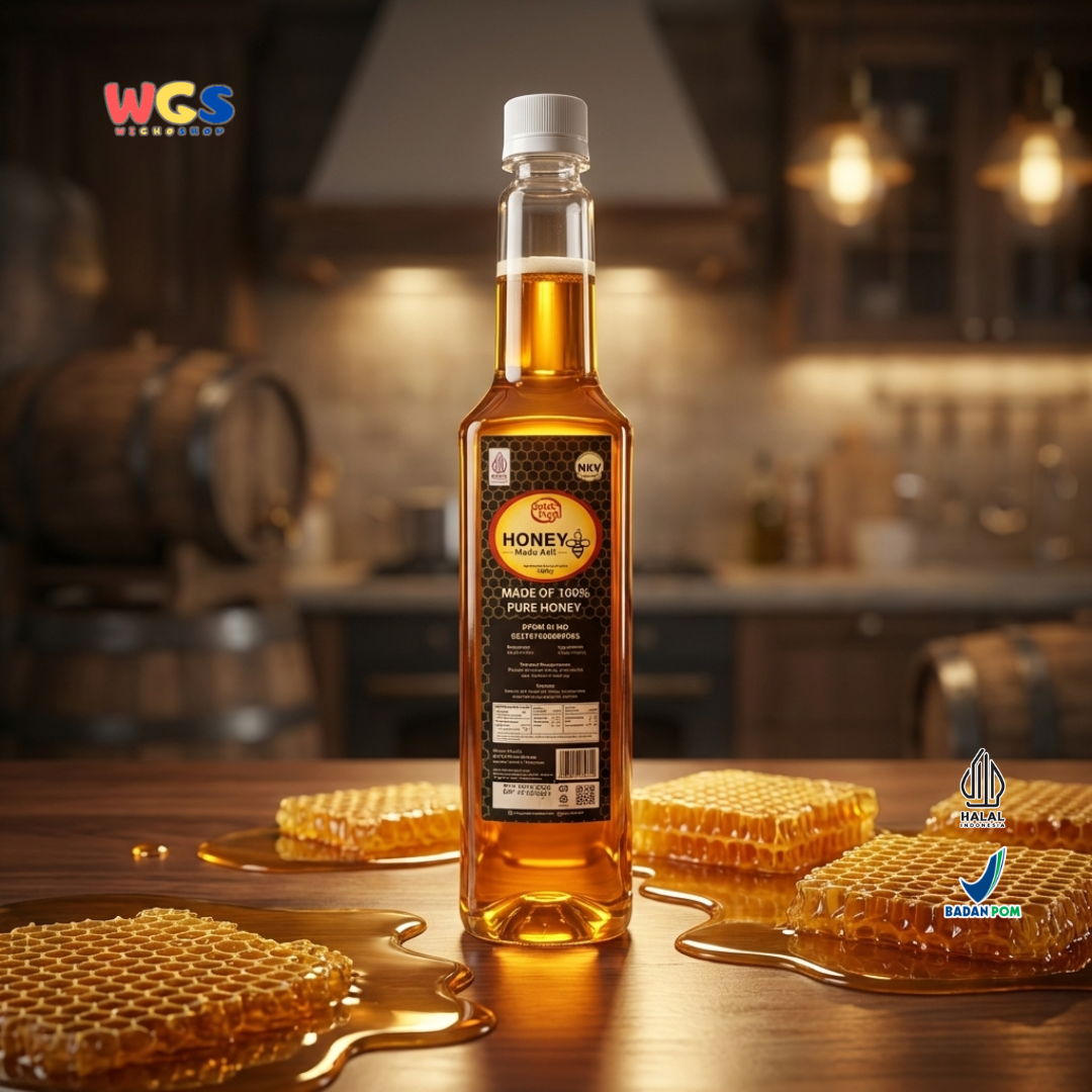 Quick Fresh Honey Madu Asli 1000g - Madu Murni 100% Untuk Minuman, Makanan dan Masakan