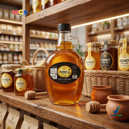 Quick Fresh Honey Madu Asli 2250g - Madu Murni Serbaguna untuk Minuman, Roti & Masakan