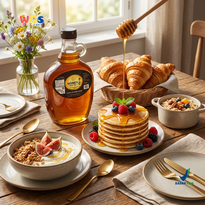 Quick Fresh Honey Madu Asli 2250g - Madu Murni Serbaguna untuk Minuman, Roti & Masakan