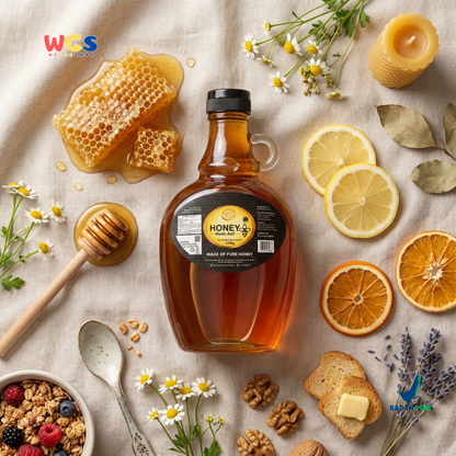 Quick Fresh Honey Madu Asli 2250g - Madu Murni Serbaguna untuk Minuman, Roti & Masakan