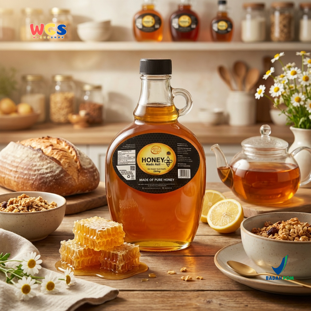 Quick Fresh Honey Madu Asli 2250g - Madu Murni Serbaguna untuk Minuman, Roti & Masakan