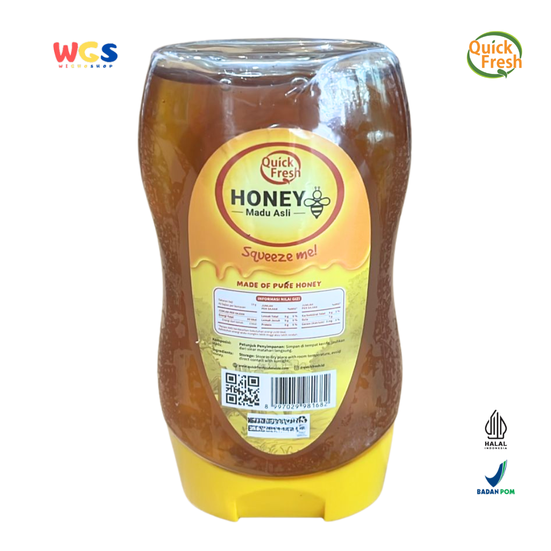 Quick Fresh Honey Madu Asli Winnie the Pooh 425g – Madu Murni Squeeze Bottle