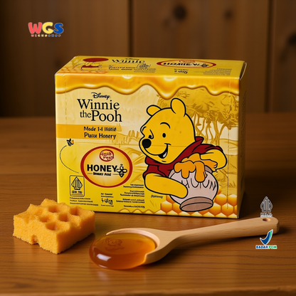 Quick Fresh Honey Winnie The Pooh 140g (10 Sachet x 14g) - Madu Asli 100% Pure Honey Halal