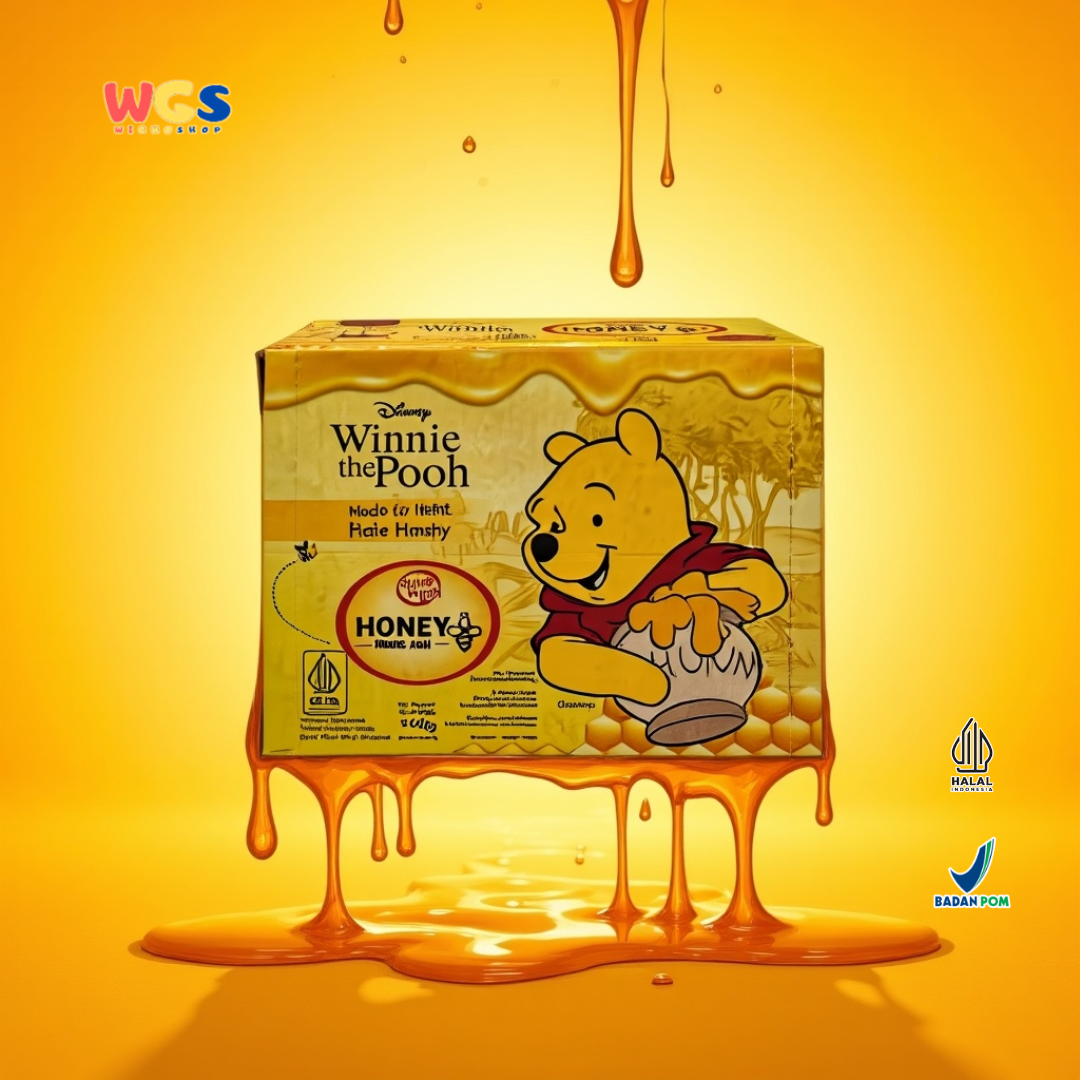 Quick Fresh Honey Winnie The Pooh 140g (10 Sachet x 14g) - Madu Asli 100% Pure Honey Halal