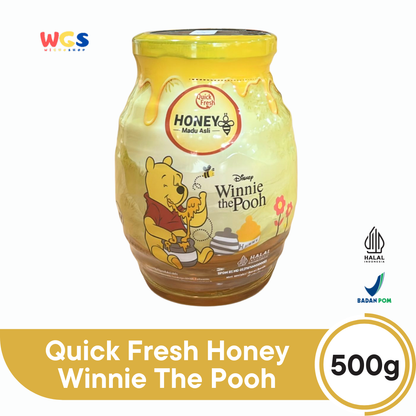 Quick Fresh Honey Winnie The Pooh 500g | Madu Asli Murni Premium Botol Karakter Disney