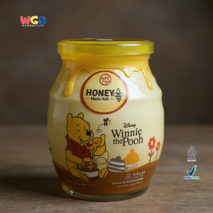 Quick Fresh Honey Winnie The Pooh 500g | Madu Asli Murni Premium Botol Karakter Disney