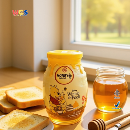 Quick Fresh Honey Winnie The Pooh 500g | Madu Asli Murni Premium Botol Karakter Disney