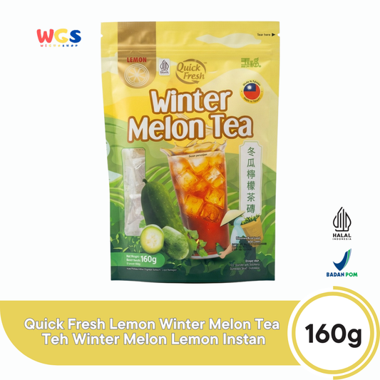Quick Fresh Lemon Winter Melon Tea 160g (8 Sachet x 20g) - Teh Winter Melon Lemon Instan
