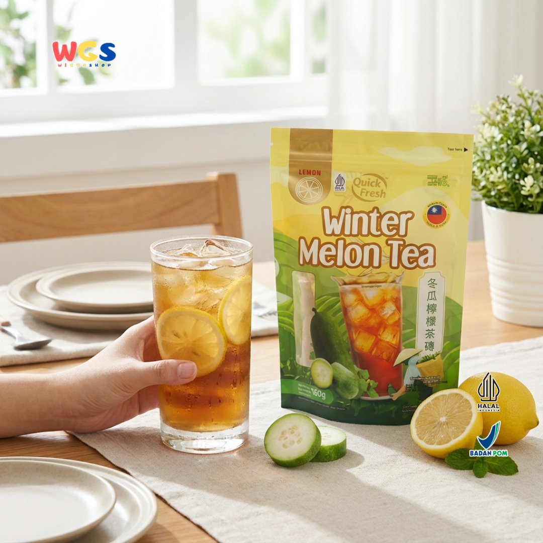 Quick Fresh Lemon Winter Melon Tea 160g (8 Sachet x 20g) - Teh Winter Melon Lemon Instan