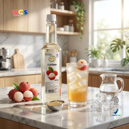 Quick Fresh Lychee Syrup 700ml - Sirup Leci Manis Segar untuk Minuman