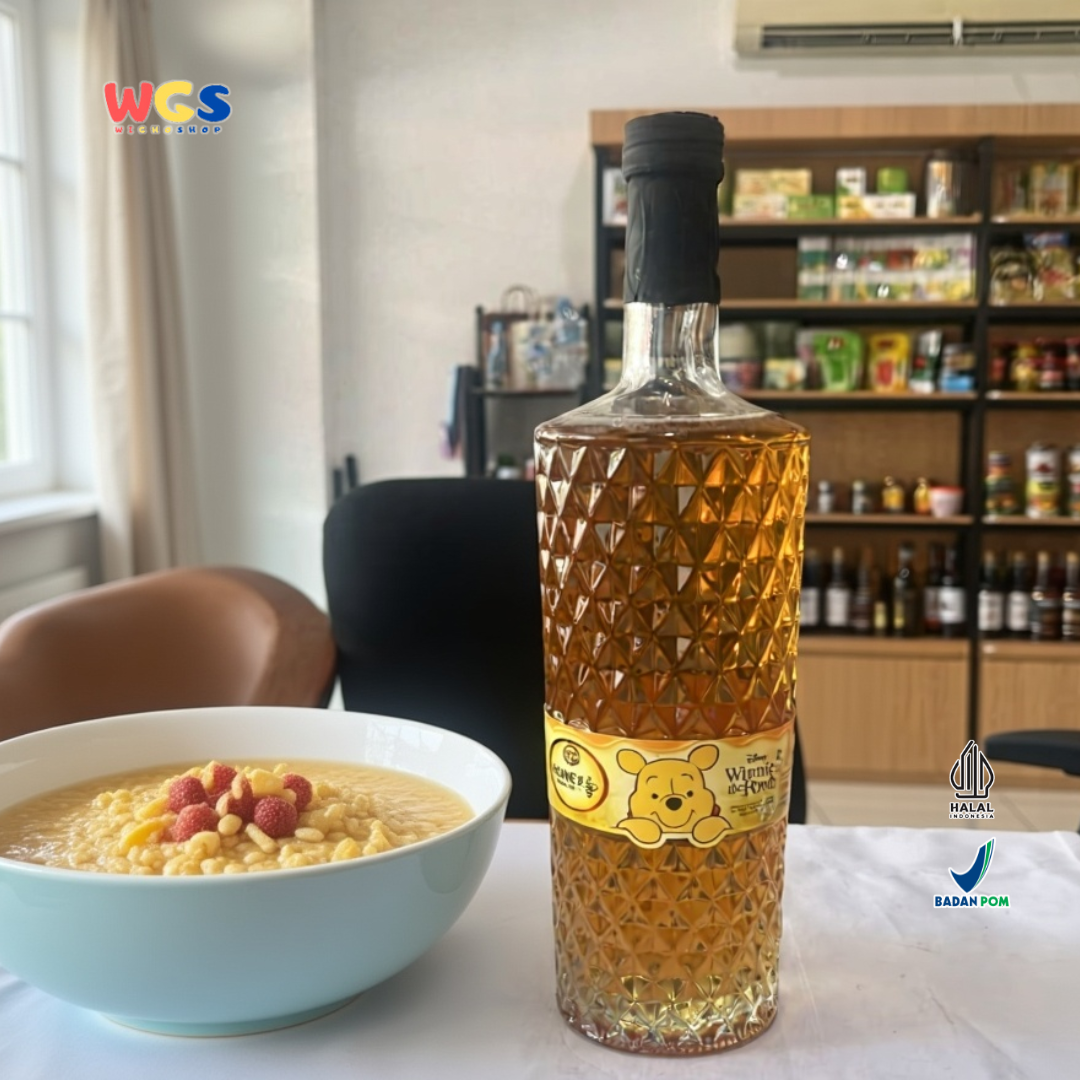 Quick Fresh Madu Asli Winnie the Pooh 875g – Madu Murni Botol Kaca Premium Halal